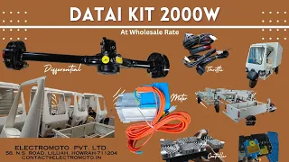 Datai Kit 2000W Motor, Controller, Throttle, Differential Etc. full kit at wholesale Rate.in Kolkata