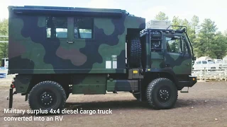 4x4 RV made from a military surplus cargo truck :Overland Expo 2019