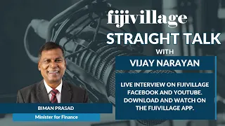 Deputy PM & Minister for Finance Prof. Biman Prasad on fijivillage Straight Talk with Vijay Narayan