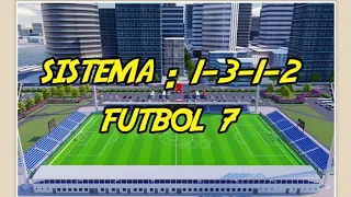 Sistema 1-3-1-2 para futbol 7