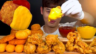 ASMR 바삭바삭 프라이데이 어니언링 후라이드 닭다리 해쉬브라운 먹방! Fried Day🍗Onion Ring Hash Brown Fried Chicken Legs MuKBang!