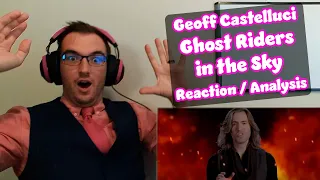Starting my fav season off STRONG! | Ghost Riders in the Sky - Geoff Castellucci | Acapella Reaction