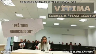 🔴 #DEPOIMENTO  "TRAFIGATA" CAMILA MARODIM. TRIBUNAL DO JÚRI - DR THIAGO FLORES. #julgamentos