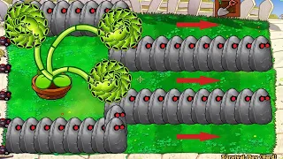 Plants vs Zombies Hack   99 Threepeater Vs 99 Gargantuar Vs Dr.Zomboss