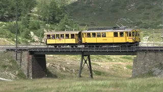 Rhätische Bahn - ABe 4 4 I 30 und 34 auf der Bernina Bahn Linie St. Moritz-Poschiavo