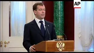 President Dmitry Medvedev meets counterpart Christian Wulff