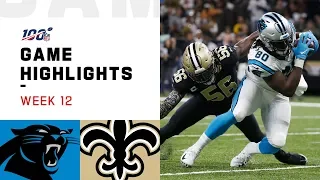 Panthers vs. Saints Week 12 Highlights | NFL 2019