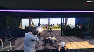 GTA 5 - Rooftop Penthouse Cartel Massacre + Six Star Escape