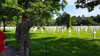 Taps in the Normandy American Cemetery