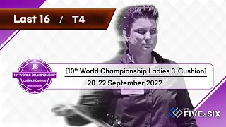 [Table 4] 10th World Championship Ladies 3-Cushion 2022 - Last 16 & Quarter Final