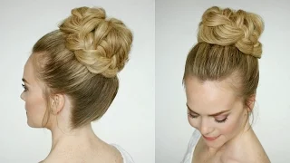 French Braid High Bun | Missy Sue