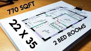 22 x 35 house design II 22 x 35 ghar ka naksha II 22 x 35 house plan