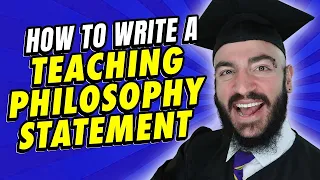 How to Write an AMAZING Teaching Philosophy Statement || How to Write a Pedagogical Statement