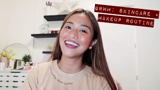 GRWM (new skincare routine + easy makeup routine) | Trish Terrado