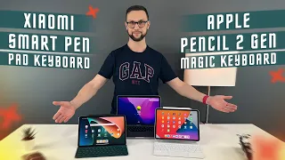 WHO IS BETTER🔥 Apple Pencil 2 vs Xiaomi Smart Pen vs Magic Keyboard vs Xiaomi Mi Pad 5 Keyboard