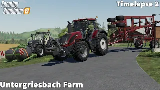 Storage Bales on the farm, Fertilizing, Cultivating  │Untergriesbach│FS 19│Timelapse#2