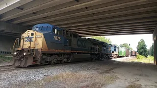 Dash 8 Duo Leads L630 Under Interstate 26 At Dixiana SC With Nice Sounding Horn Action