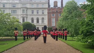 Prince Charles invited Guards to sing THREE LION(FOOTBALL COMING HOME) DURING ENGLAND VS DENMARK