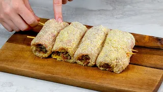 Amazing chicken rolls! My sister cooks them on sticks according to a unique recipe!