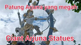 Beautiful giant Arjuna statue / Patung Arjuna yang megah , Ubud Bali