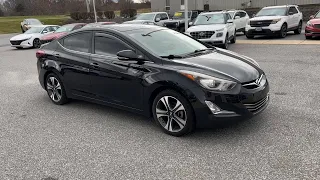 2015 Hyundai Elantra Chambersburg PA UK241040