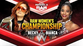 Becky Lynch vs. Bianca Belair Women’s Title 2/3 Full Match R Nov 2 2021.