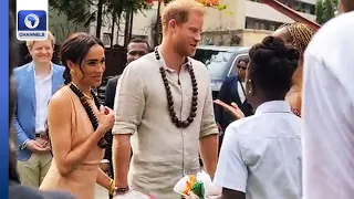 Prince Harry, Meghan Markle Arrive In Nigeria