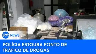 Operação policial desarticula ponto de venda de drogas em São Paulo| #SBTNewsnaTV (19/04/24)