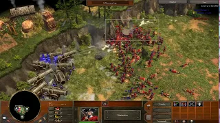 Age of Empires 3-  300 musketeers vs 10 Great Bombards