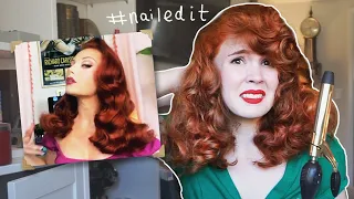 I Tried Following a Pinup Hair Tutorial