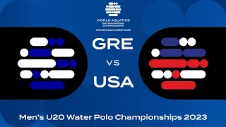 Greece VS USA|  Bronze Medal Match | World Aquatics Men’s U20 Water Polo Championships 2023