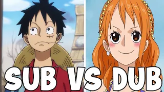 One Piece Strawhats | Sub vs Dub Comparison