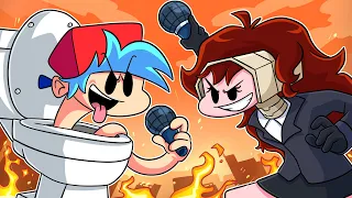 TITAN GF VS SKIBIDI BF! FNF Skibidi Toilet Animation