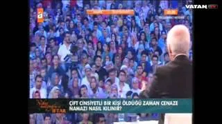 '' Bülent Ersoy'un cenaze namazı ER kişi niyetine kılınacak.'' Prof. Dr. Nihat Hatipoğlu
