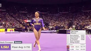 Aleah Finnegan PERFECT 10 Floor - LSU vs Georgia - February 2023