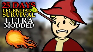 I Survived 25 Days in Skyrim Legendary Survival Ultra Modded ... Here's What Happened
