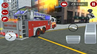 Real Fire Truck Driving Simulator Ep - 4 | Firefighters Fireman New Job Android IOS Gameplay 2024