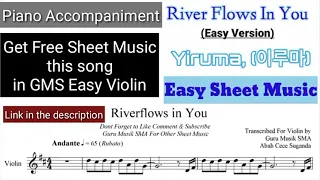 [Piano Accomp / Free Sheet] Yiruma - River flows In You || Piano Accompaniment