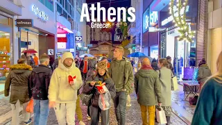 Athens, Greece 🇬🇷 - Winter 2022 - 4K-HDR Walking Tour (▶52min)