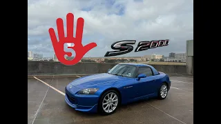 5 Things I Aggressively Tolerate About My Honda S2000!