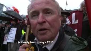 Thatcher protest - an ex miner