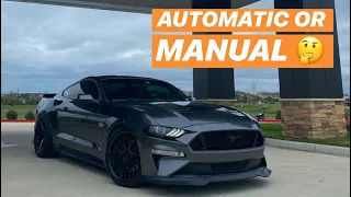 Should You Buy An AUTOMATIC Or MANUAL Mustang?