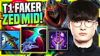 FAKER IS SO GOOD WITH ZED! - T1 Faker Plays Zed Mid vs Lissandra! | Preseason 11