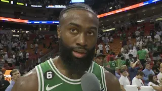 We didn't want to get swept - Jaylen Brown reacts to winning Game 4 vs. Heat in ECF | SC with SVP