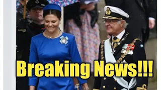 Kind Carl Gustaf and crown princess Victoria of the swedish royal family attended the coronation