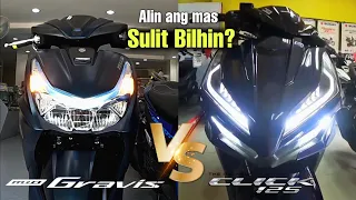 Yamaha Mio Gravis 125 Version 2 🔥Vs Honda Click 125 Version 3 ⭐Comparison. Alin ba ang sulit bilhin?