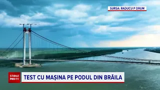 Lucrările la faimosul pod de la Brăila, „Golden Gate-ul României”, aproape de finalizare