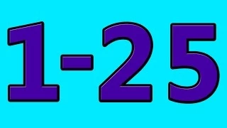 Simple Learning to Count to 25 Counting 1 to 25 Numbers for Kids Toddlers Preschool Children