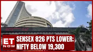 Fag-End Selling Drags Sensex 826 Pts Lower; Nifty Below 19,300; All Sectors Settle In Red