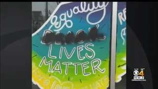 Black Lives Matter Mural Vandalized At Somerville Hair Salon